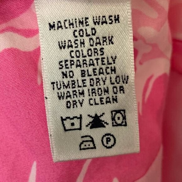 LILLY PULITZER Old World Charm Shell Pink Rylan Dress Vintage White Label 4 - Picture 14 of 16